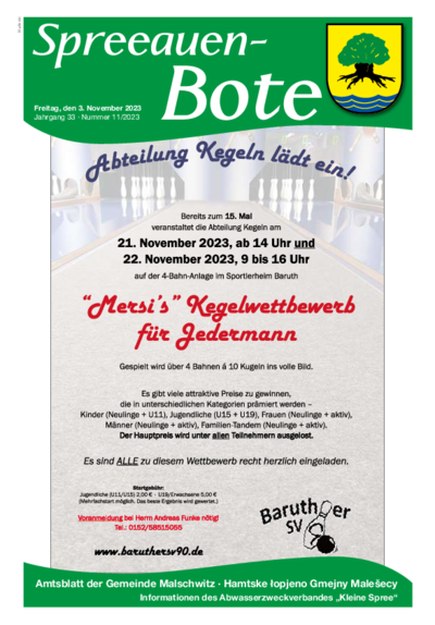 Aktuelle Spreeauen-Bote Banner