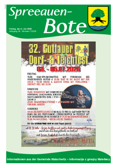 Aktuelle Spreeauen-Bote Banner