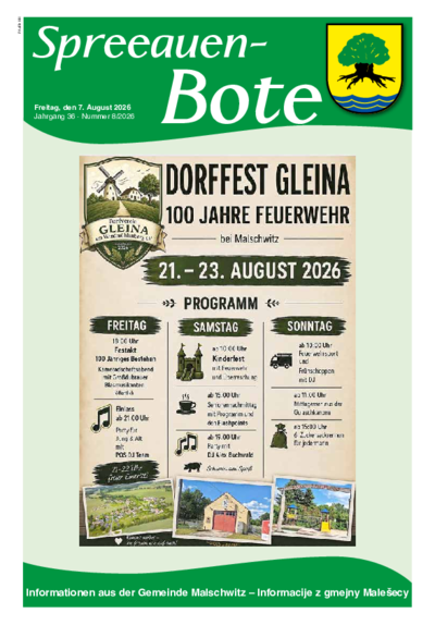 Aktuelle Spreeauen-Bote Banner